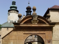 Schloss Lemberk Wappen &#252;ber dem Eingang