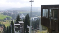 Blick auf Oberwiesenthal vom Schanzentisch aus