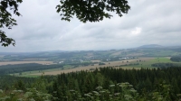Blick vom Scheibenberg ins Hinterland
